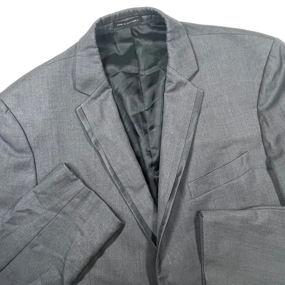 Joseph Abboud Slim Fit Two Button 100% Wool‎ Blazer Mens 40R Grey Sport Coat